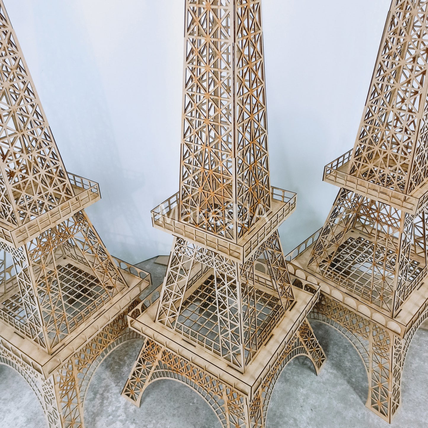 Eiffel Tower Paris 3d centerpiece decoration photo booth party prop event birthday wedding decor - MakerUA