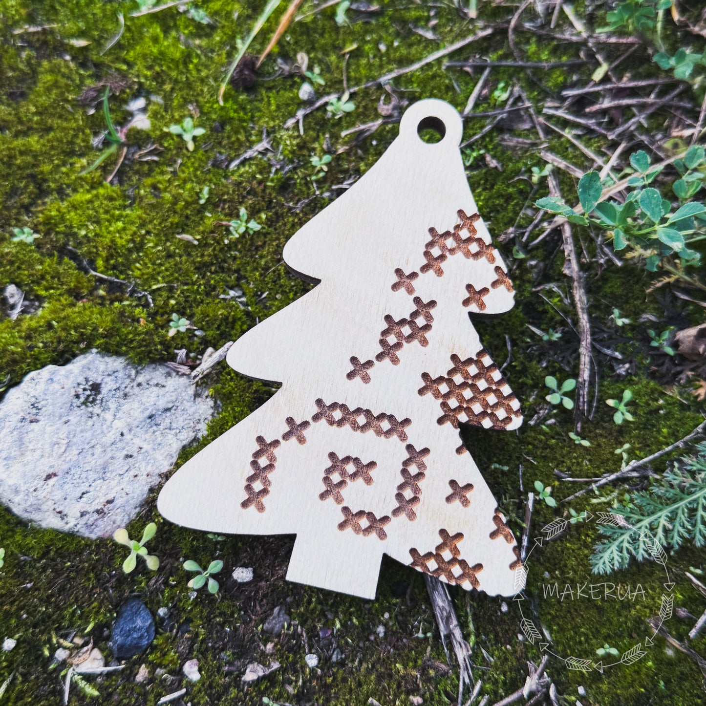 wooden christmas ornaments tree decor etsy 3