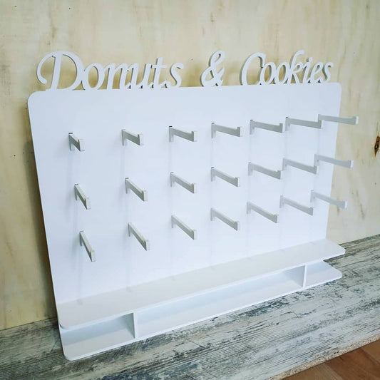 Donut Wall 02 your text candy bar sweet stand cake birthday wedding table decorations parties buffet cart party delights cupcake tray white style treats decor