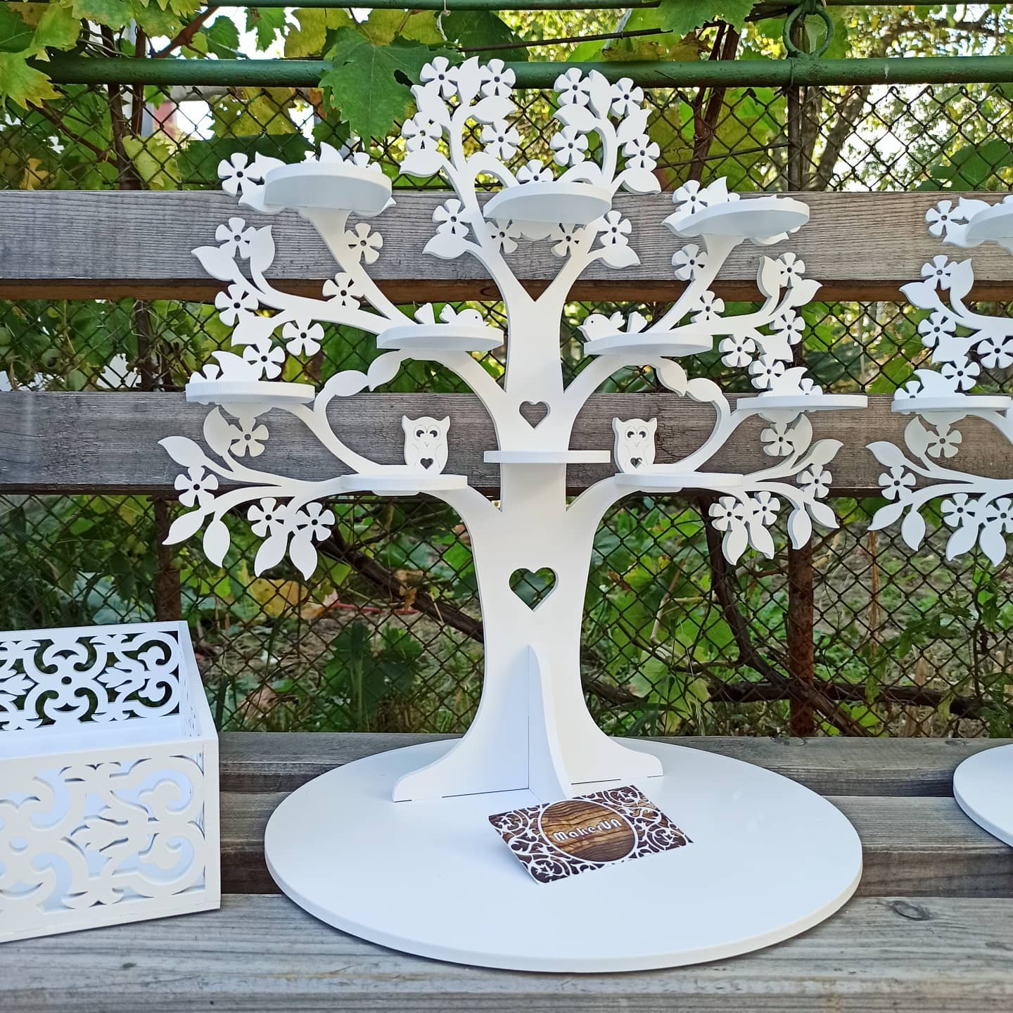 Tree shape candy bar sweet stand cake parties birthday wedding table decorations buffet cart party delights cupcake tray white style treats decor