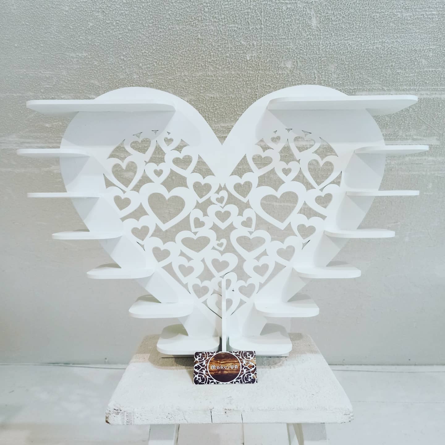 Heart shape candy bar sweet stand 04 cake parties birthday wedding table decorations buffet cart party delights cupcake tray white style treats decor