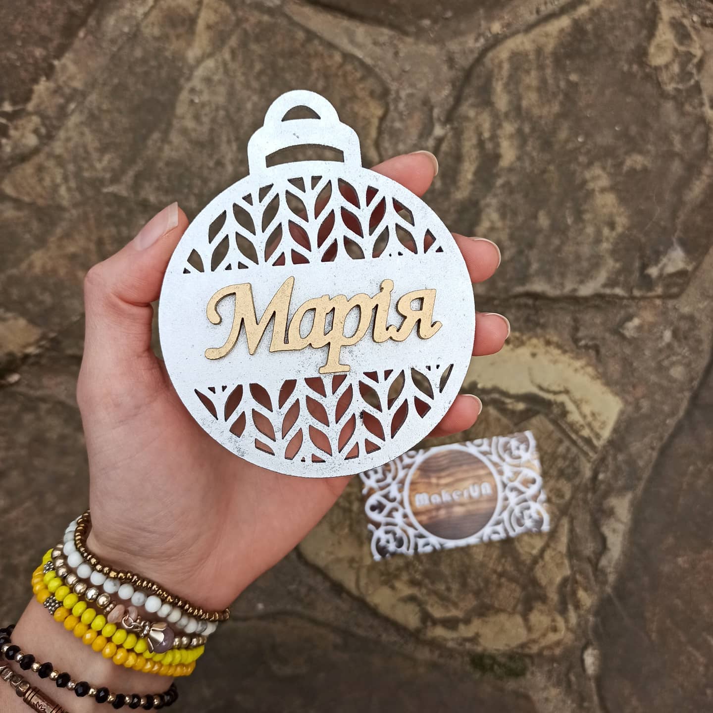 Personalized Christmas Ornaments Name Wooden Decorations Tree Hanging Kindergarten Gift Classmate Preschool Keepsake Teacher Student Decor Style S