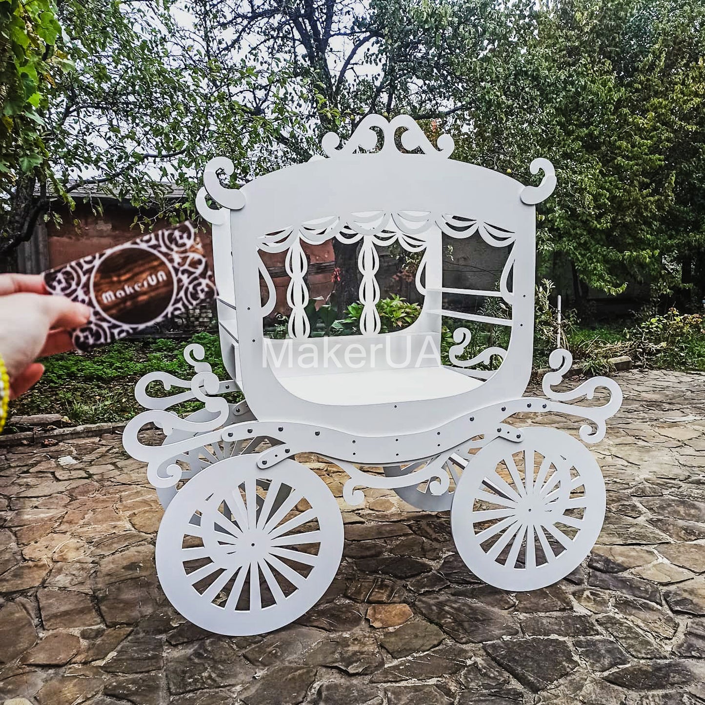 Set Birthday Party Princess Decorations Horse Carriage Cinderella Candy Cart Cake Table Rustic Wedding Backdrop Photo Booth Prop Event Decor