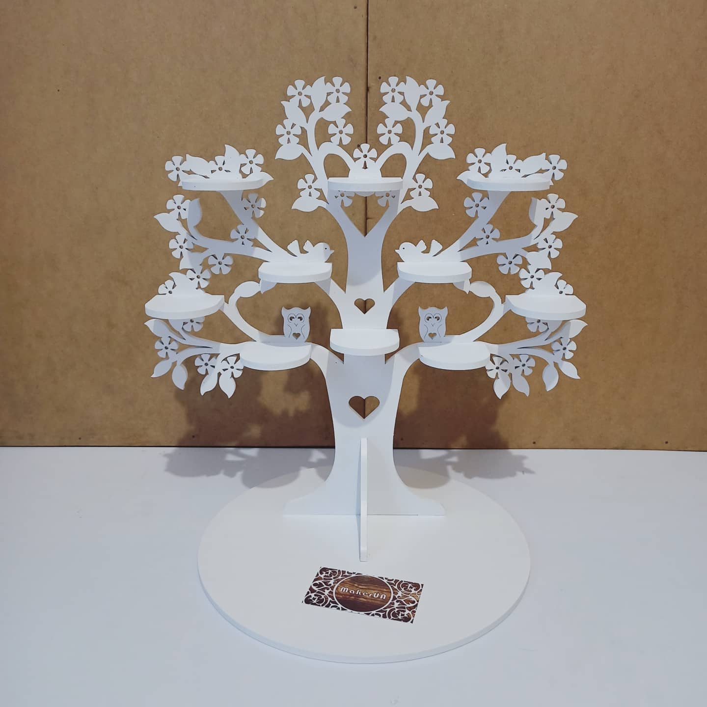 Tree shape candy bar sweet stand cake parties birthday wedding table decorations buffet cart party delights cupcake tray white style treats decor