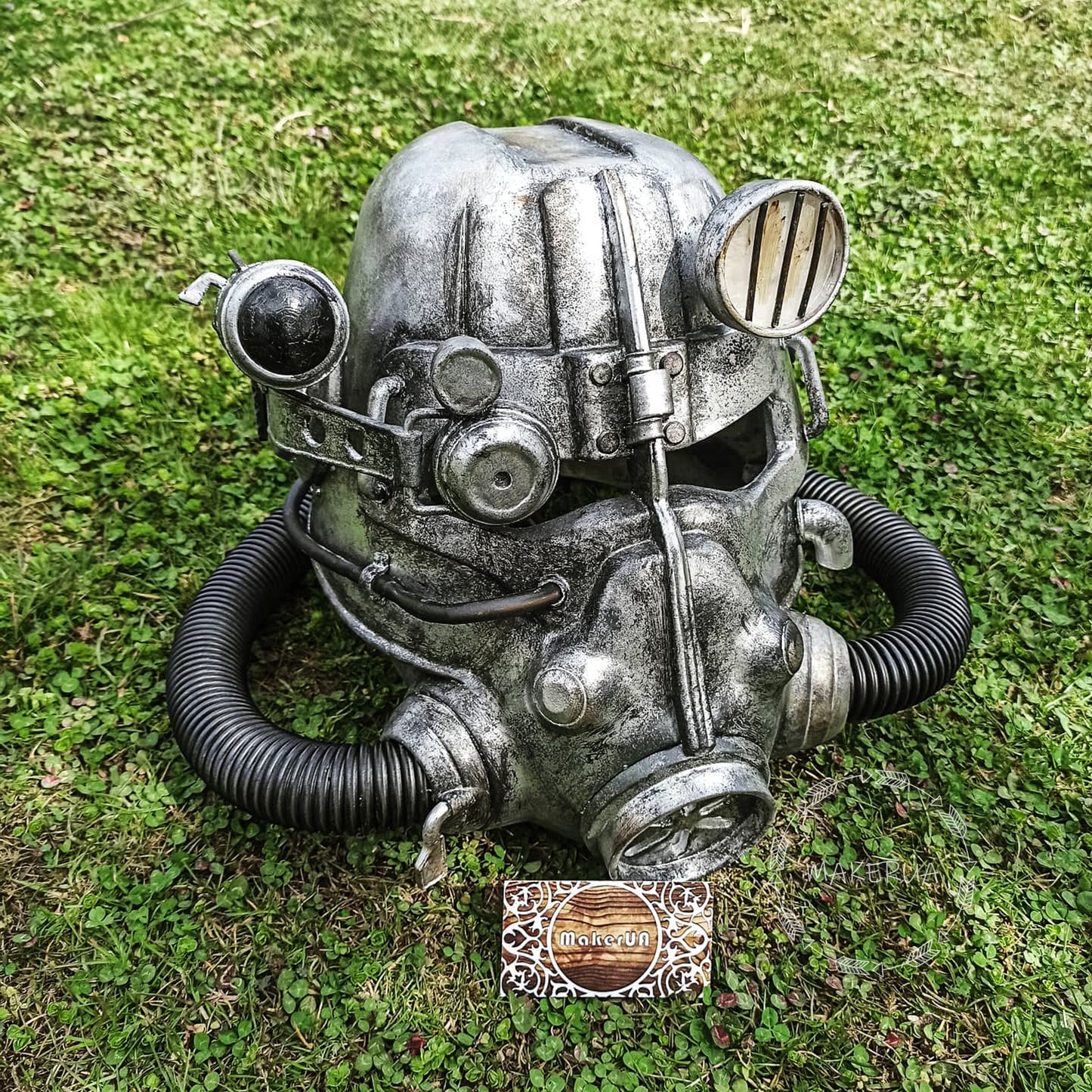 Fan Art Handcrafted Helmet mask cosplay game 3d print replica wearable costume rpg prop decorations wasteland inspired post apocalyptic power armor decor