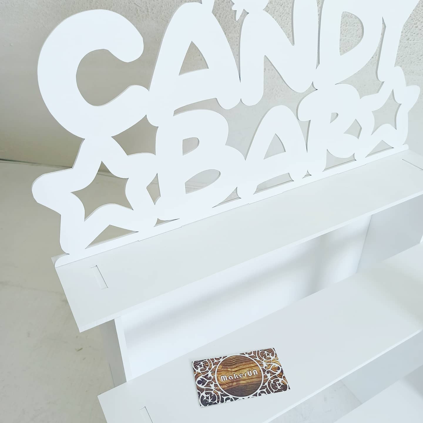 Candy Bar sweet stand cake tiered stairs parties birthday wedding table decorations buffet coach cart party delights cupcake tray white style treats decor