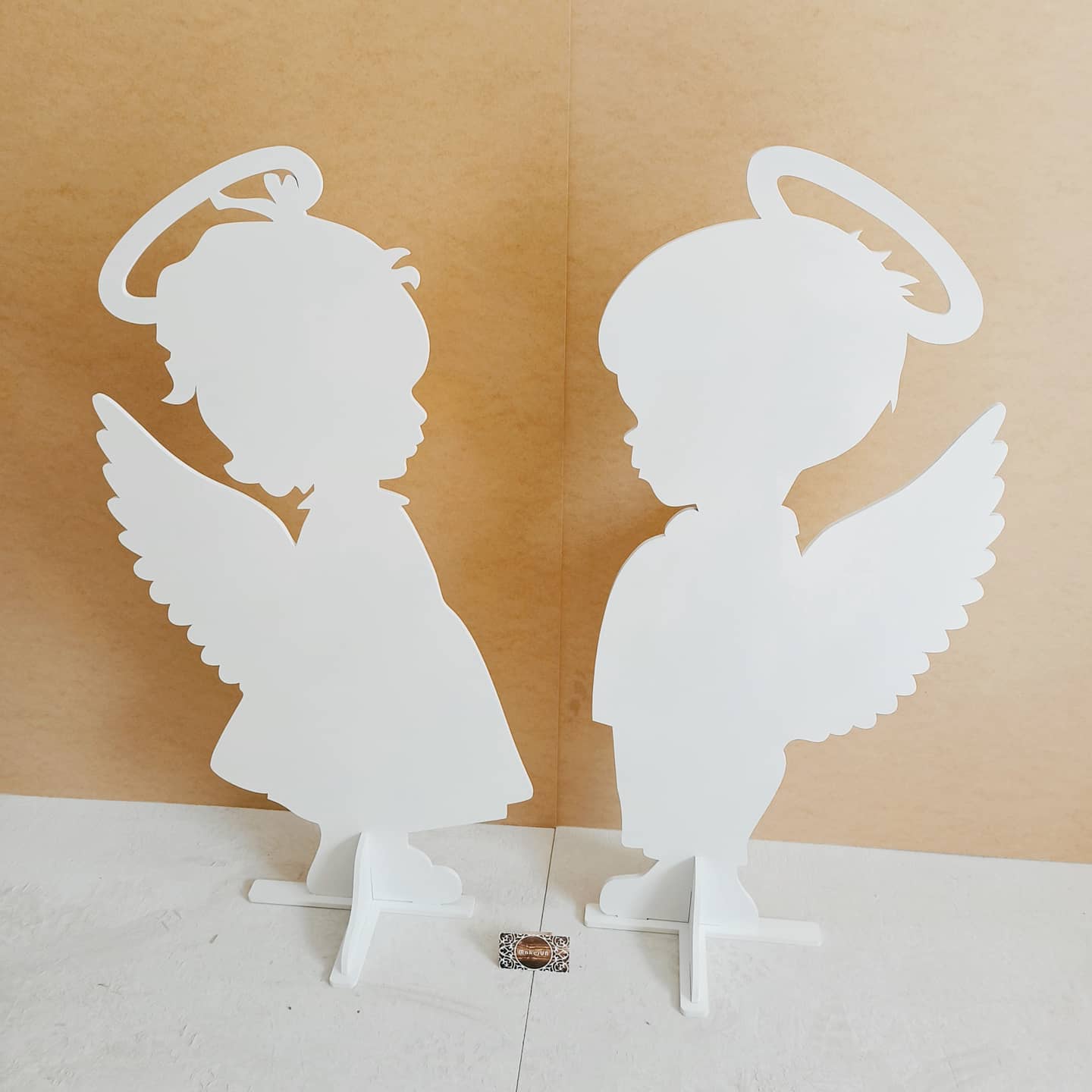 Angel boy girl decorations statue sculpture