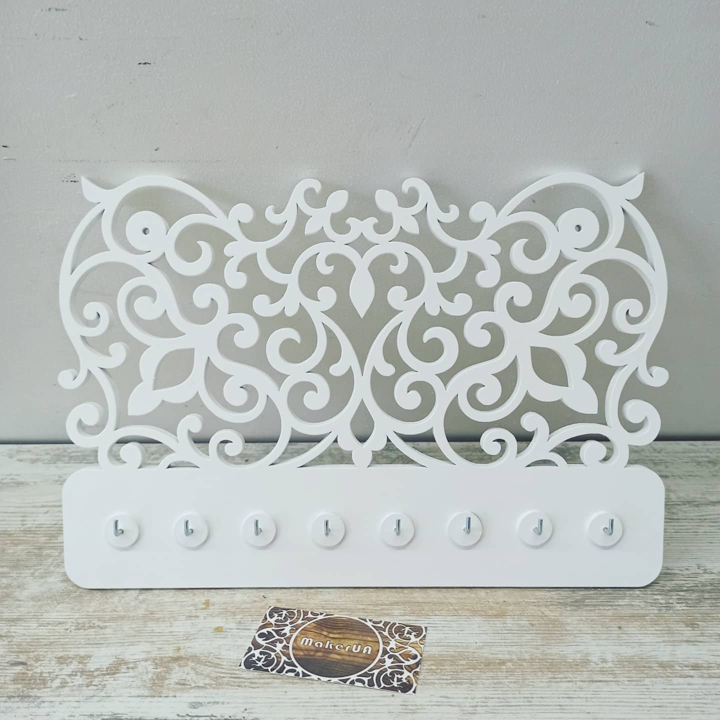 Jewelry keys earrings holder stand organizer for wall boho vintage home decor