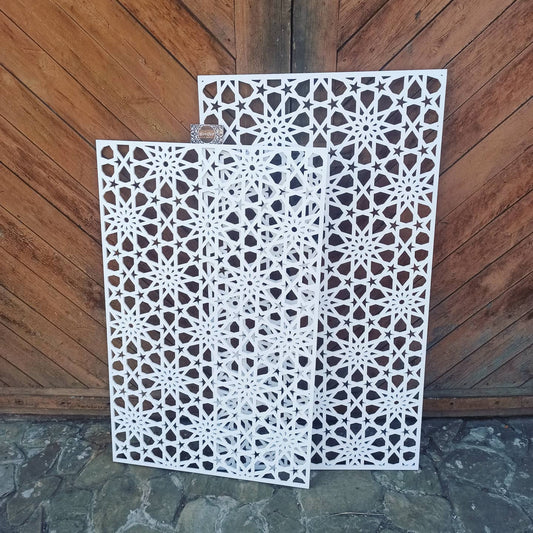 Laser cut panel screen lace privacy wall art home decor