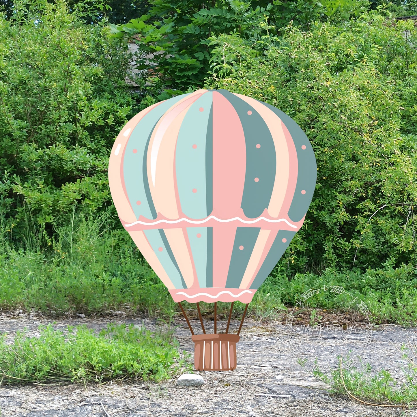 Hot air balloon backdrop for birthday wedding party decorations with uv print