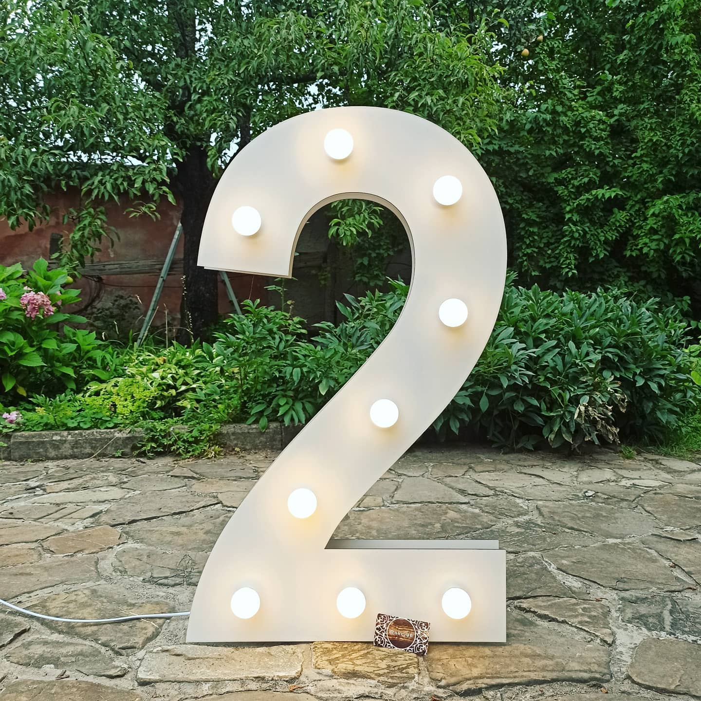 Number 20 Twenty birthday 1m (3.3ft) + LED Light Bulbs marquee numbers neon sign backdrop white decoration large giant big party props decor NHW20