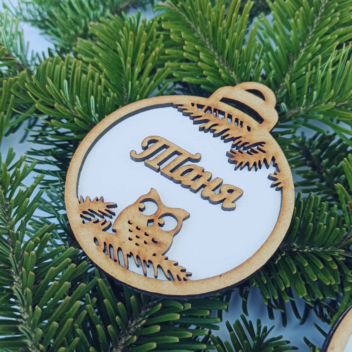 Personalized Christmas Ornaments Name Wooden Decorations Tree Hanging Kindergarten Gift Classmate Preschool Keepsake Teacher Student Decor Style N