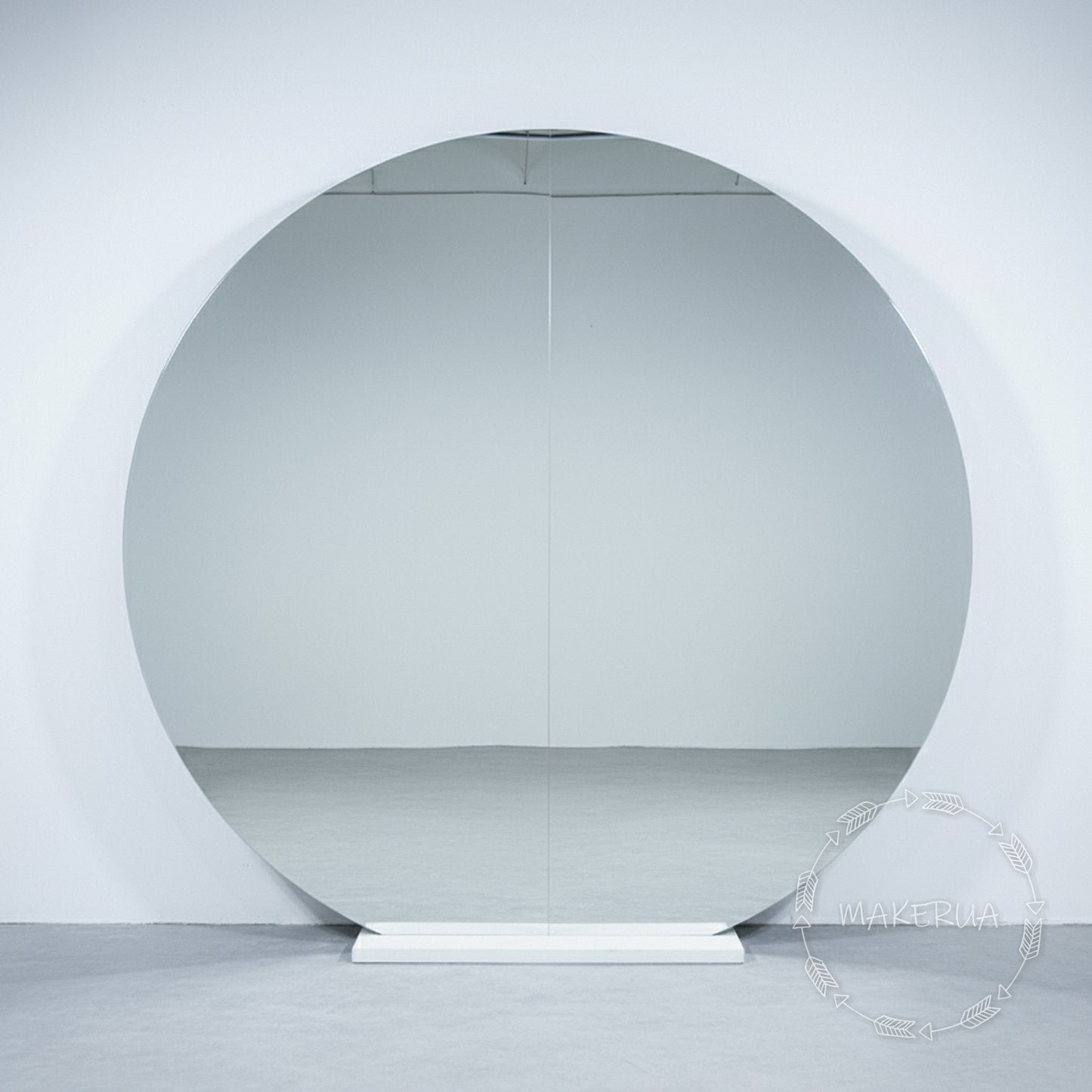 Silver Glossy Acrylic Round Backdrop for birthday wedding christmas event party photo prop snowflake ice winter decoration arch mirror decor