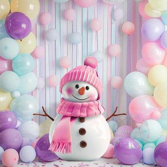 Snowman for birthday wedding party decorations winter snow ice with uv print