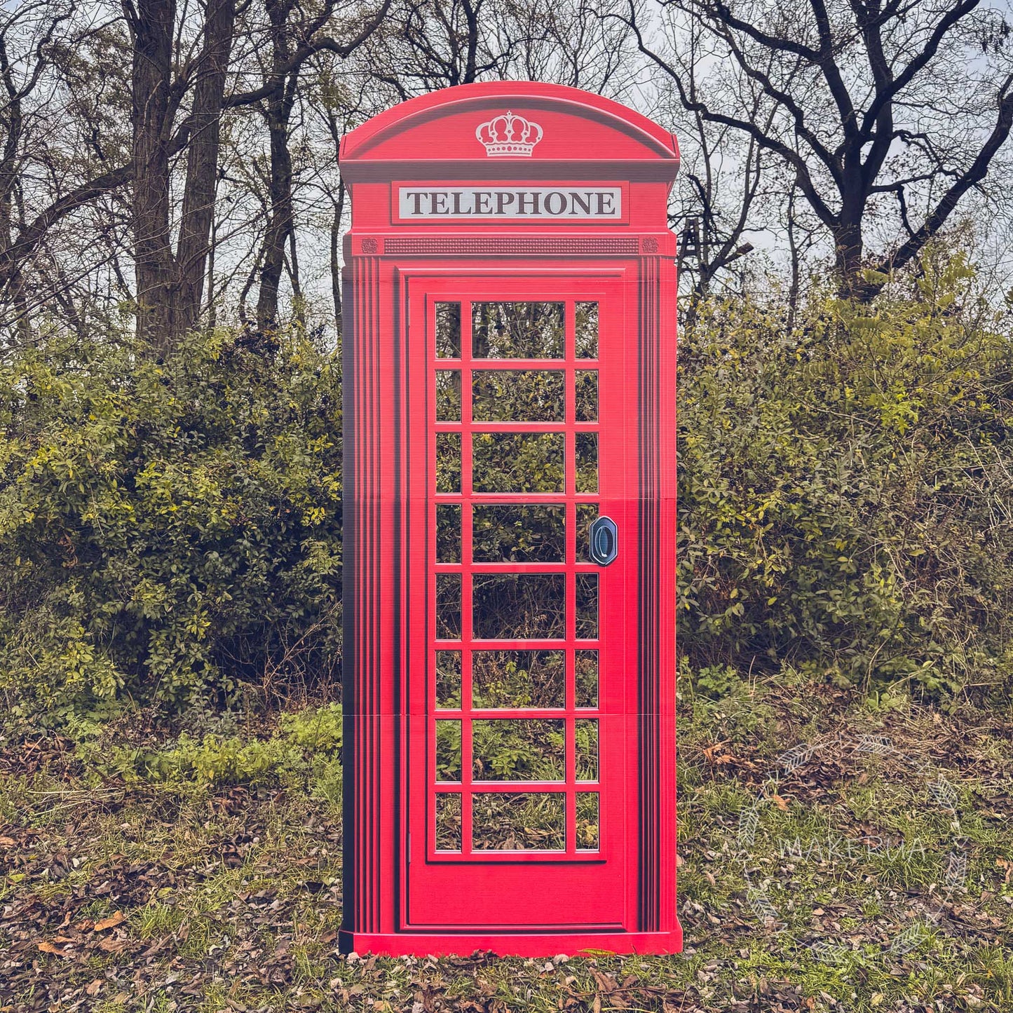 English London British Telephone Booth Phone Box Red Cutouts Birthday Wedding Party Props Photo Decorations UK Life Size Top Christmas Decor