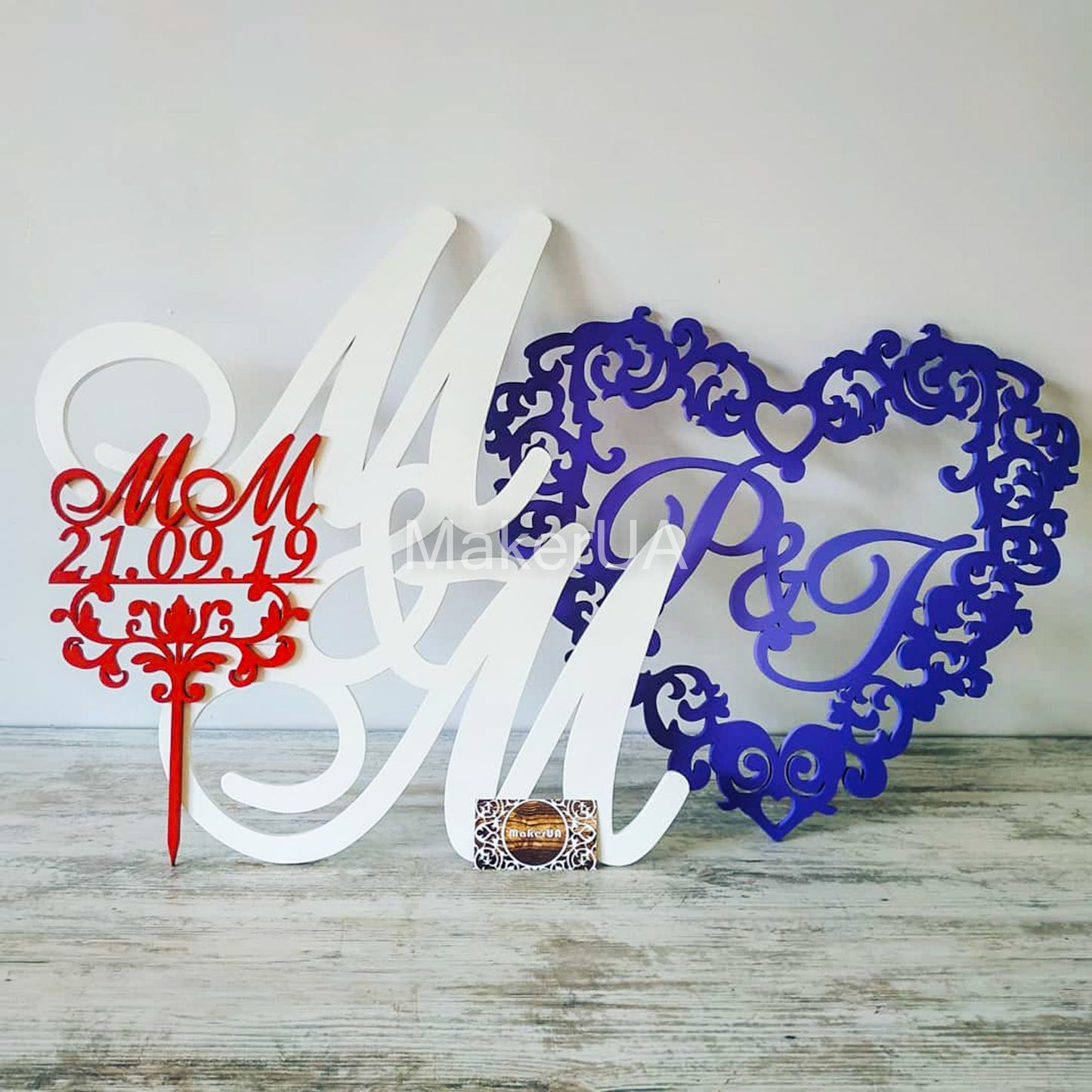 Initials Monogram Sign Letters Wedding Logo Arch Backdrop Wall Hanging Name Marriage Ceremony Heart Vine Top Personalized Custom Decorations