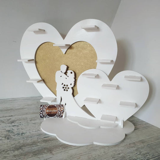 Heart shape candy bar sweet stand 06 cake parties birthday wedding table decorations buffet cart party delights cupcake tray white style treats decor