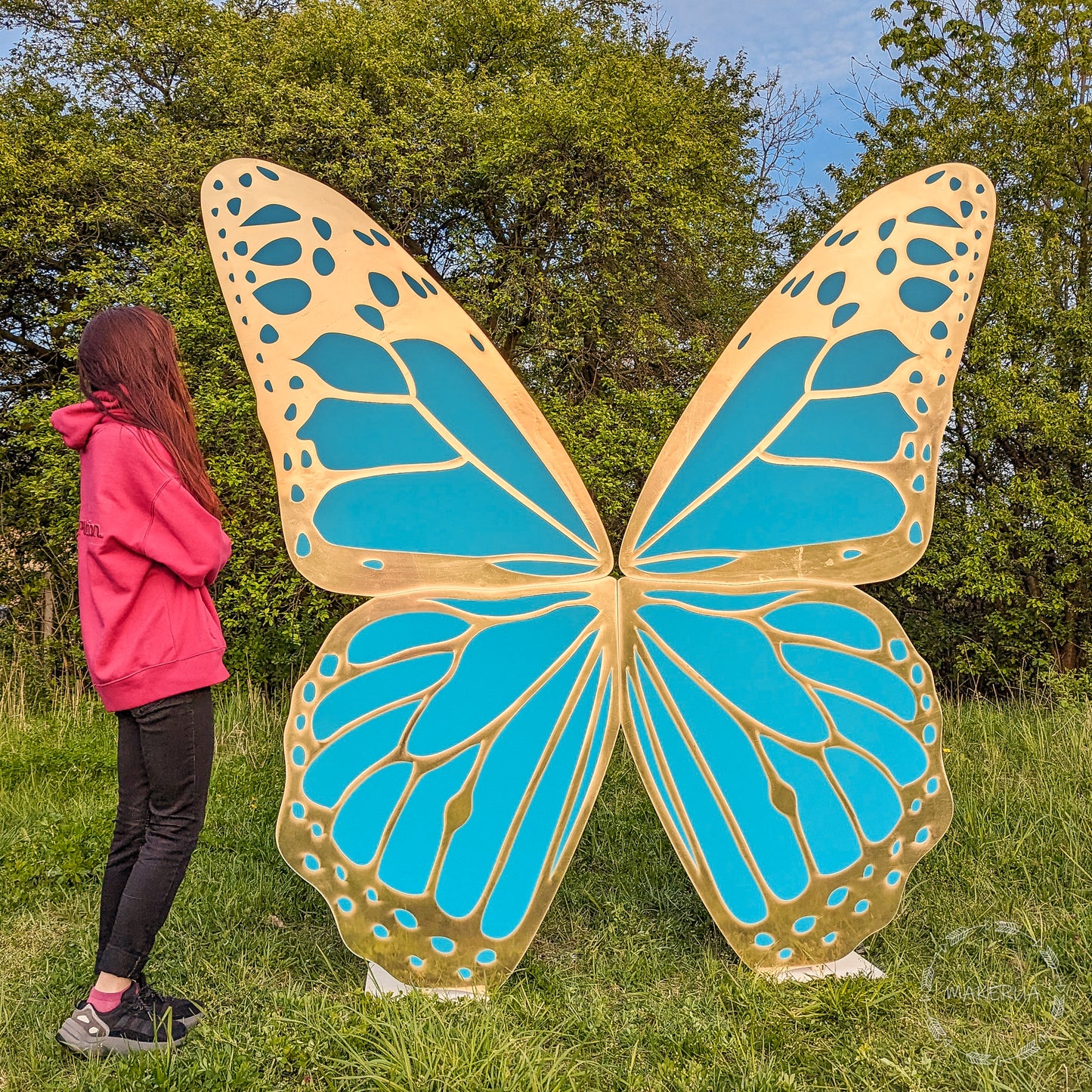 Butterfly Wings Backdrop centerpiece decoration photo booth party prop event birthday wedding decor gold