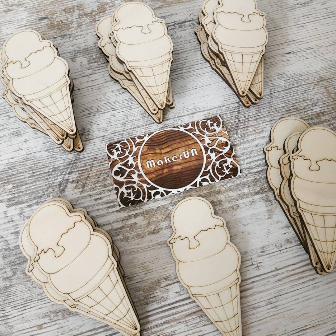 10pcs craft shapes creativity cutout ice cream diy unfinished unpainted mini jewelry earrings macrame ornaments needlework shaped eco natural plywood wood wooden plaques decorations decor