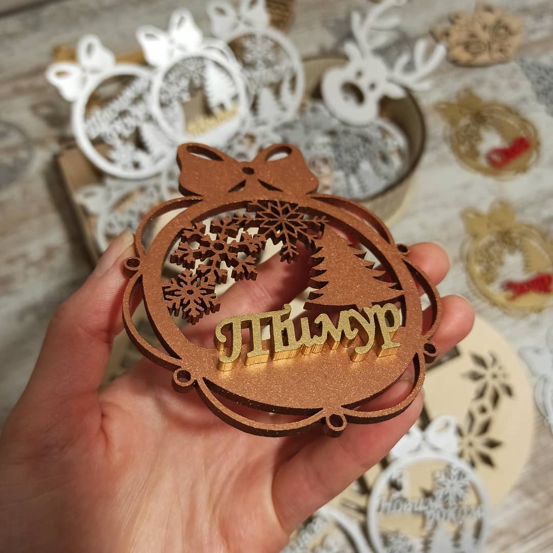 Personalized Christmas Ornaments Name Wooden Decorations Tree Hanging Kindergarten Gift Classmate Preschool Keepsake Teacher Student Decor Style W