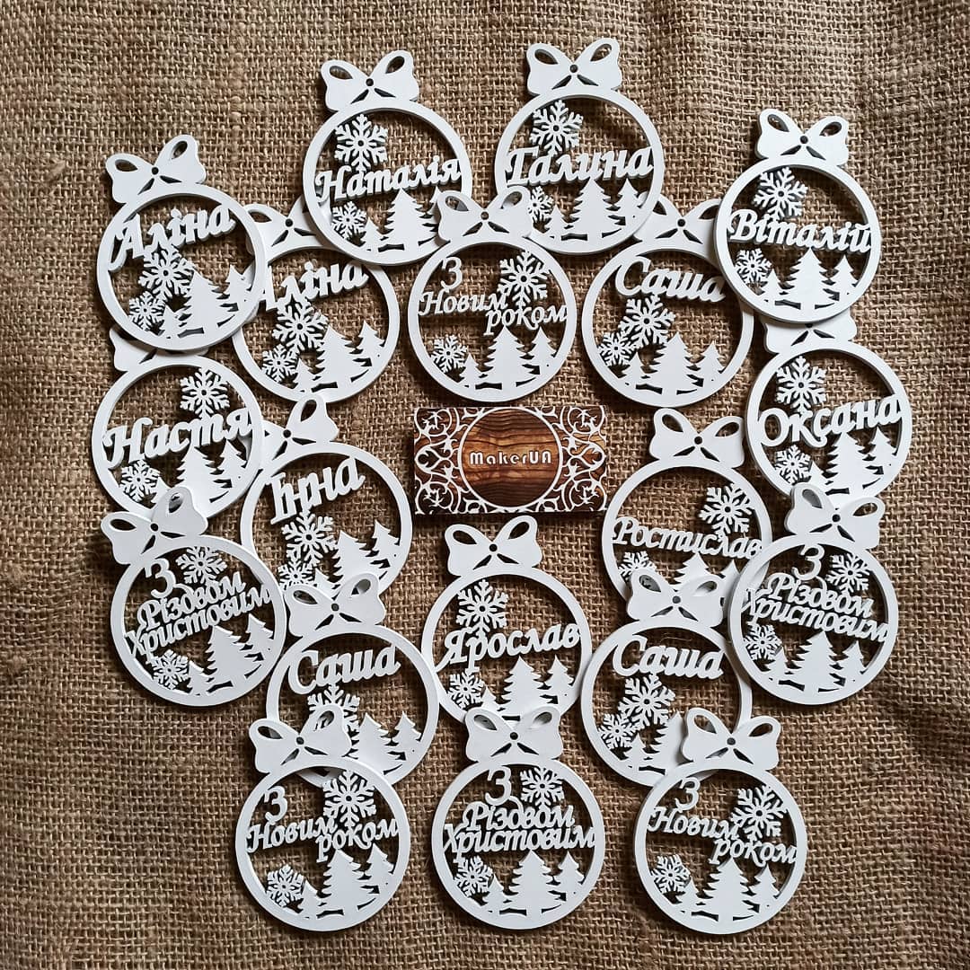 Personalized Christmas Ornaments Name Wooden Decorations Tree Hanging Kindergarten Gift Classmate Preschool Keepsake Teacher Student Decor Style I