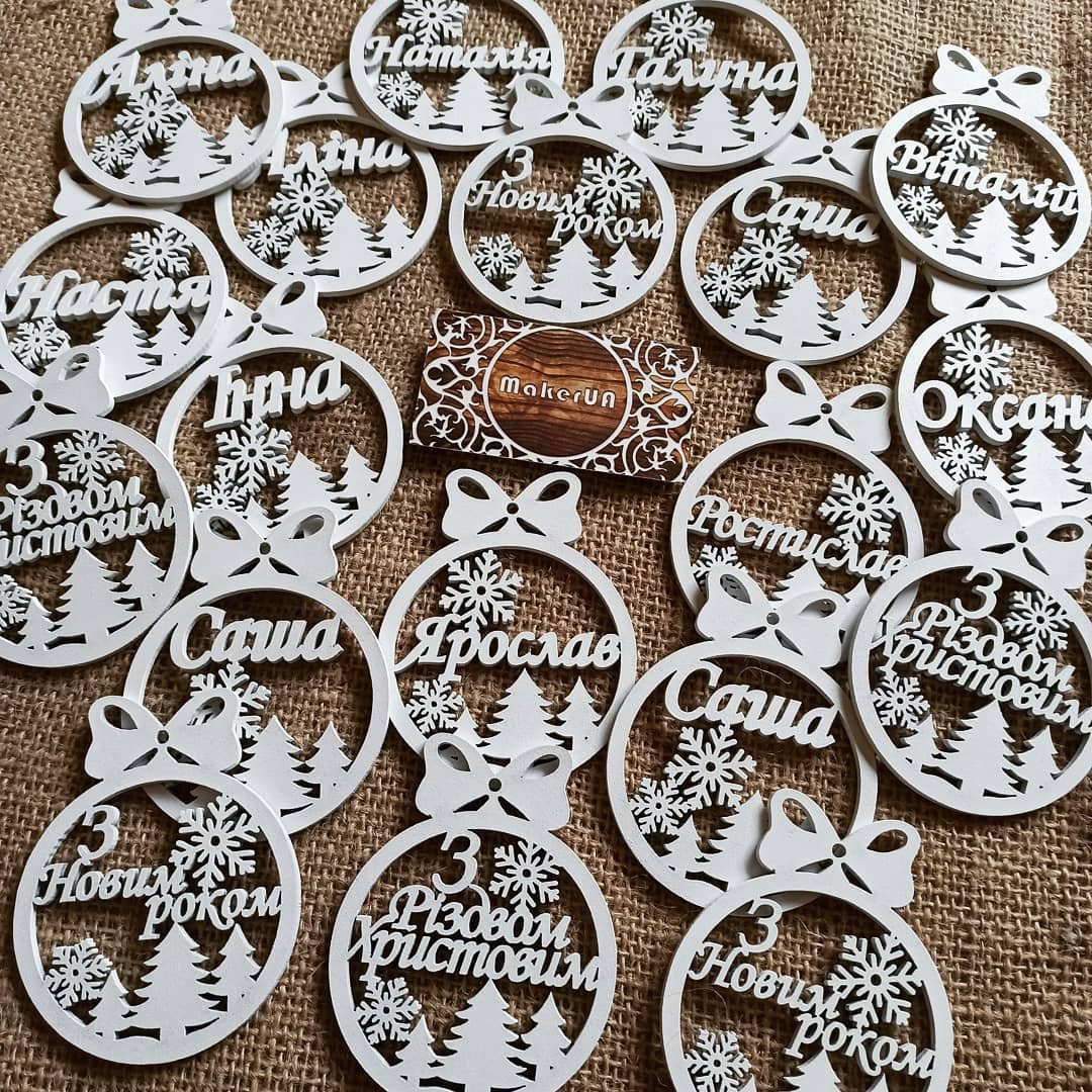 Personalized Christmas Ornaments Name Wooden Decorations Tree Hanging Kindergarten Gift Classmate Preschool Keepsake Teacher Student Decor Style I