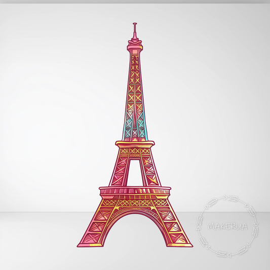 Eiffel Tower Printed Decor for Birthday Baby Shower Cute Animal Cutouts Girl Boy Home Room Wall Art Party Props Decorations