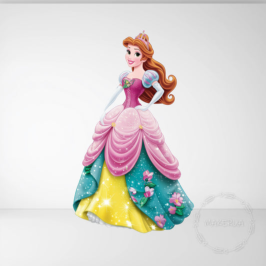 Princess Style 1 Printed Cutouts Decor Girl Birthday Baby Shower Party Props Decorations