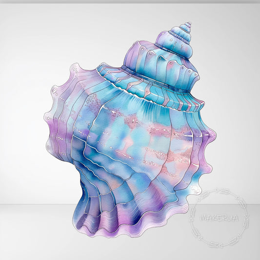 Sea Shell Printed Cutouts Decor for Birthday Wedding Girl Boy Baby Shower Cute Party Props Decorations