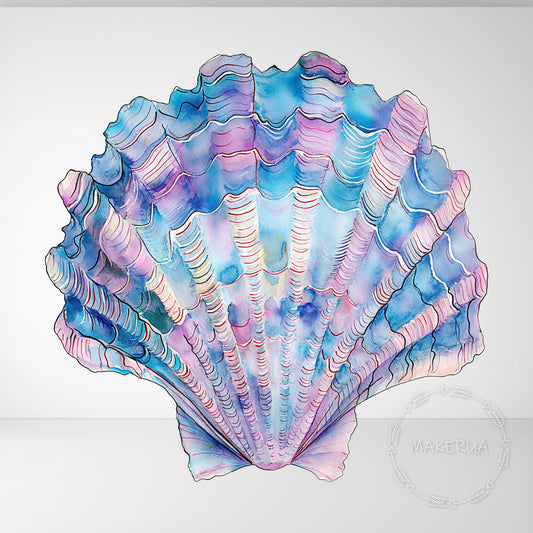 Sea Shell Printed Cutouts Decor for Birthday Wedding Girl Boy Baby Shower Cute Party Props Themed Decorations