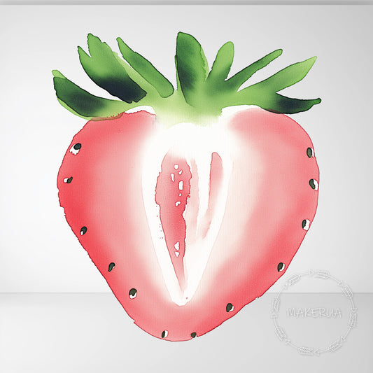 Strawberry Printed Decor for Birthday Wedding Baby Shower Cute Fruit Cutouts Home Room Wall Art Party Props Decorations