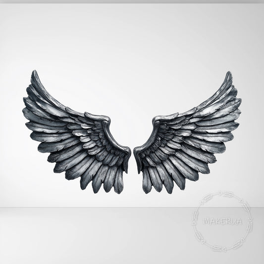 Angel Wings Printed Cutouts Decor for Birthday Wedding Girl Boy Baby Shower Cute Party Props Decorations