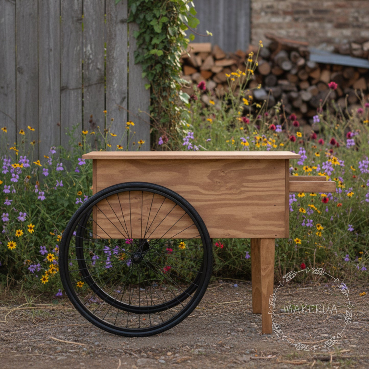 Candy Cart for Christmas Weddings Events with Moving Rotate Rotating Wheels Wooden Sweet Dessert Table on Wheel Wedding Cake Top Party Decor