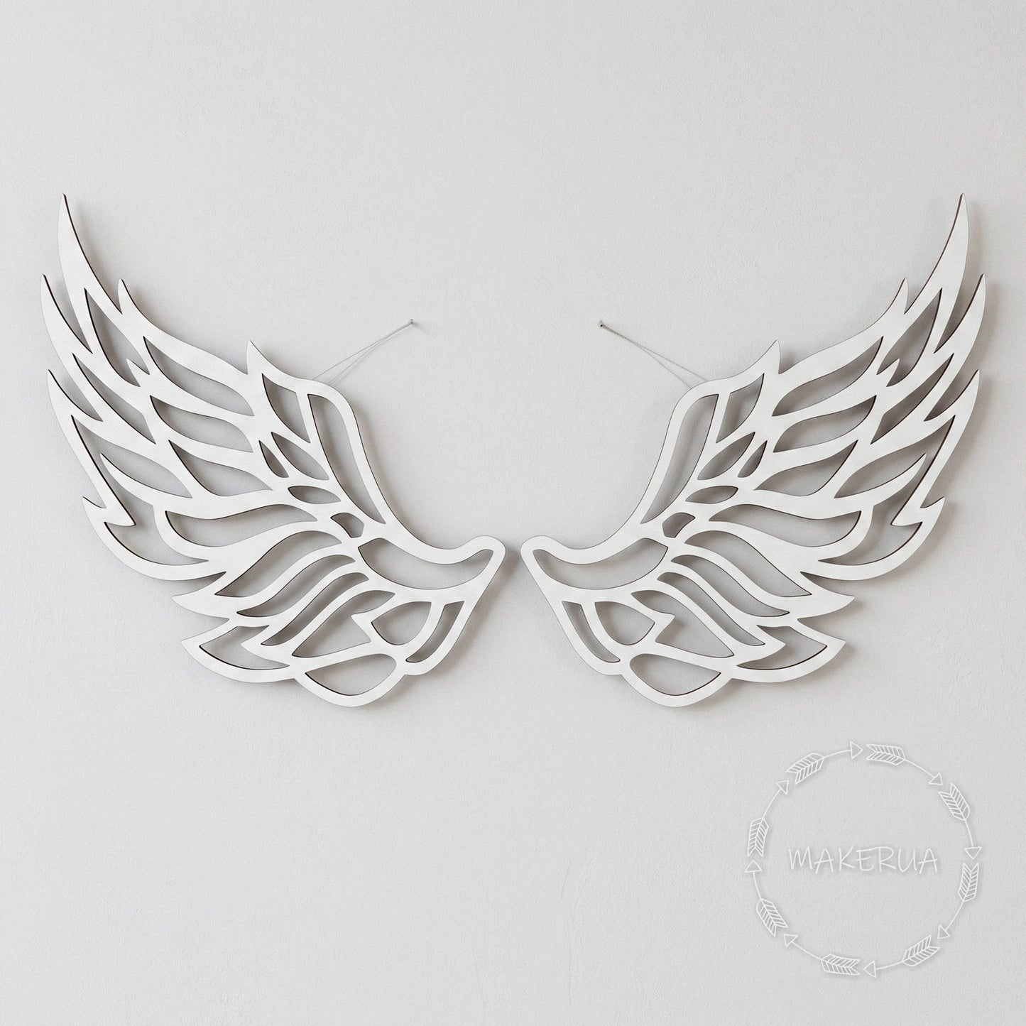 Giant Gold Silver Angel Wings Decor Mirror Acrylic Wall Art Baby Shower Backdrop Baptism & Christening Prop 1st Birthday Photo Booth
