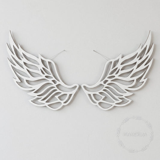 Giant Gold Silver Angel Wings Decor Mirror Acrylic Wall Art Baby Shower Backdrop Baptism & Christening Prop 1st Birthday Photo Booth