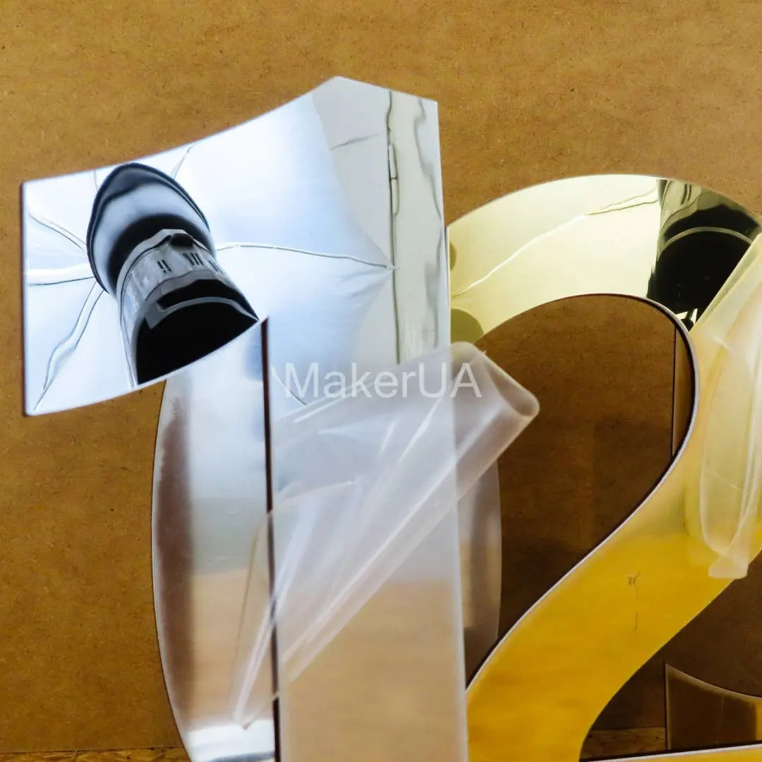 Mirror Gold Numbers 2026 for New Year and Christmas Decorations 1m (3.3ft)