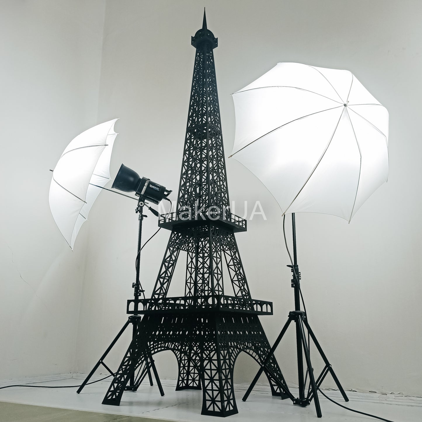 Black Eiffel Tower 3D sculpture statue large huge life size lifesize wedding birthday flower balloon figurine home decor arch backdrop Paris