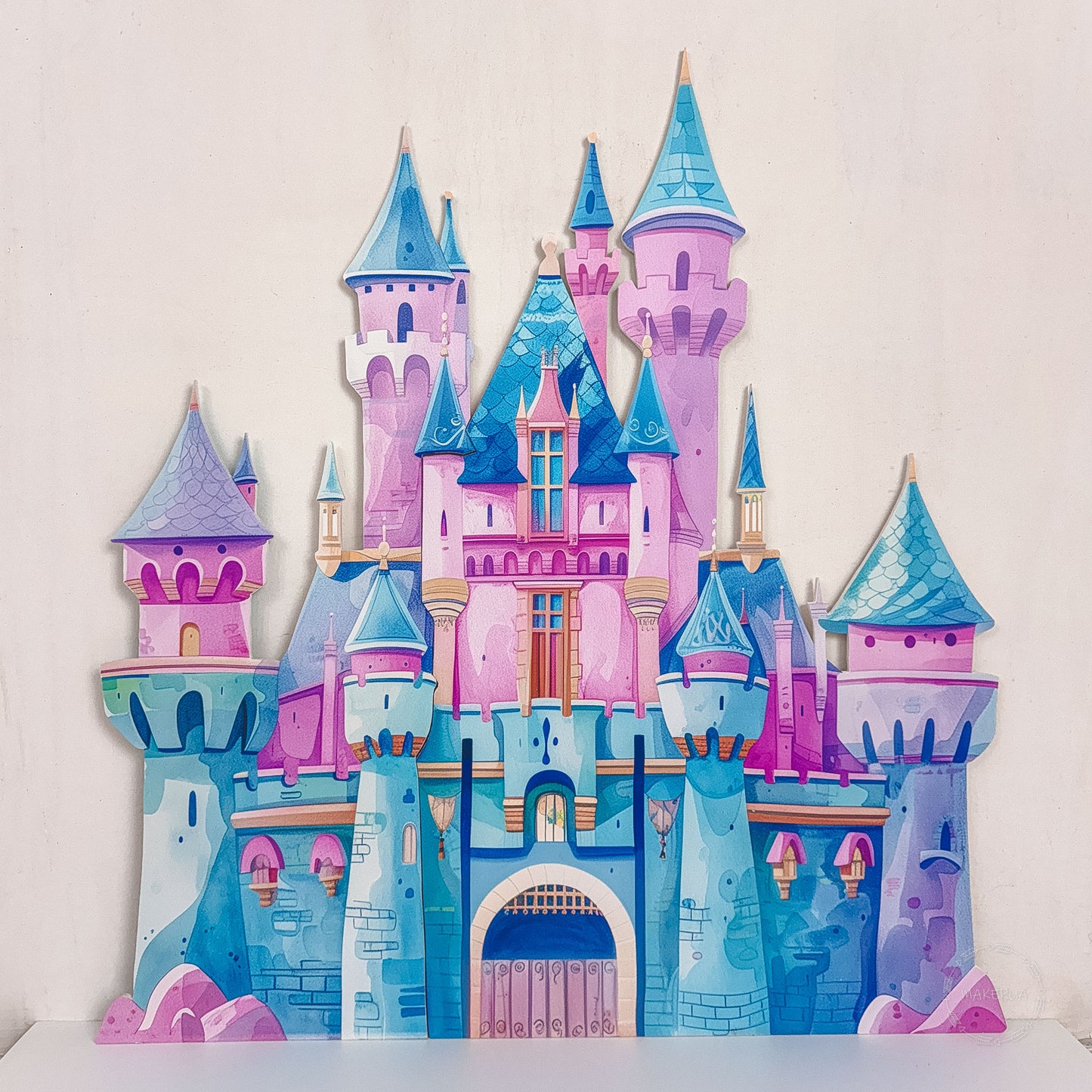 Princess castle backdrop for birthday party decorations with uv print