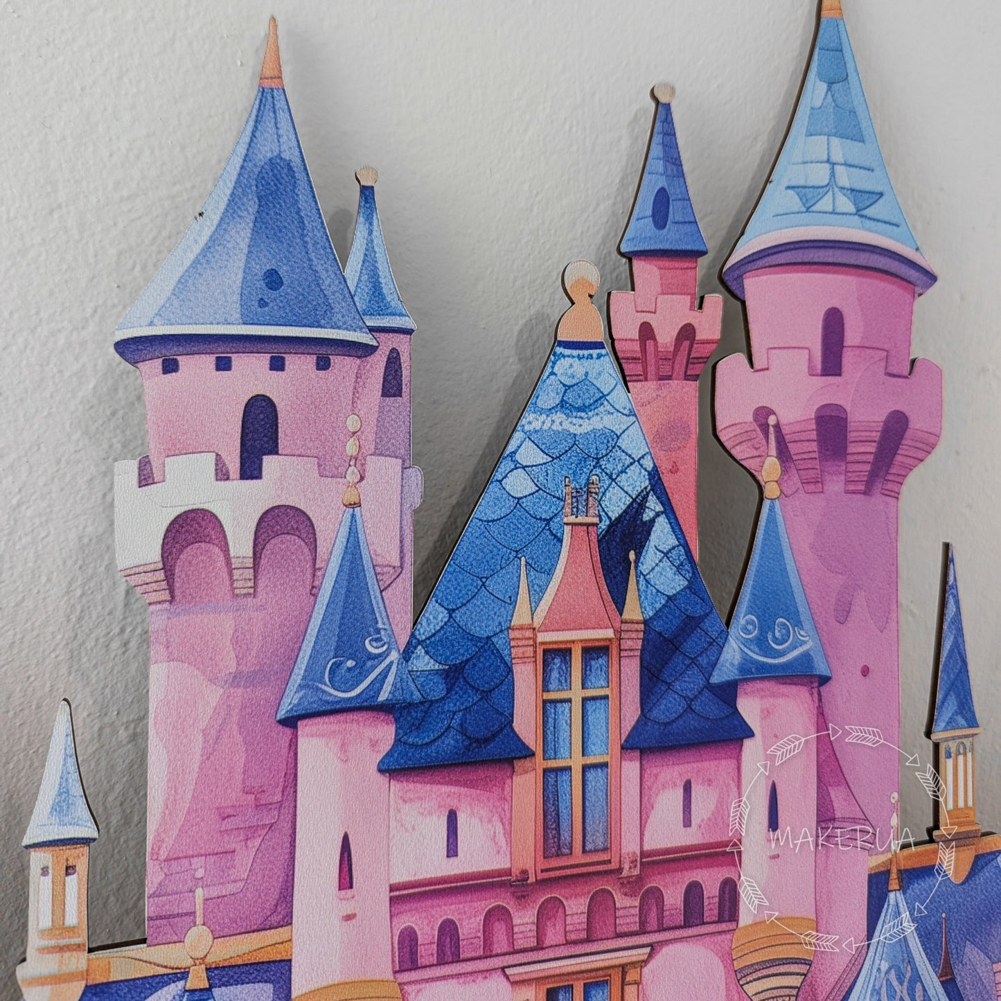 Princess castle backdrop for birthday party decorations with uv print