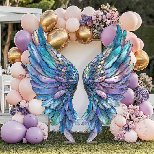 Angel Wings Backdrop for birthday wedding event party photo booth prop decoration arch butterfly balloon girl stand panel giant large decor
