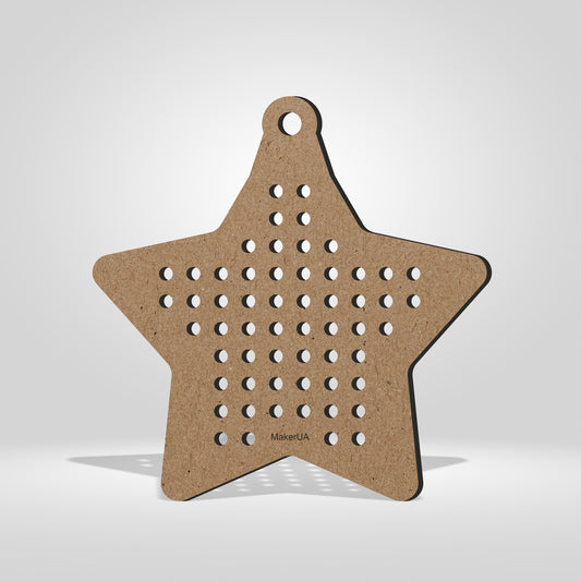 Wooden Cross Stitch Blank Base Embroidery Christmas Ornaments 2