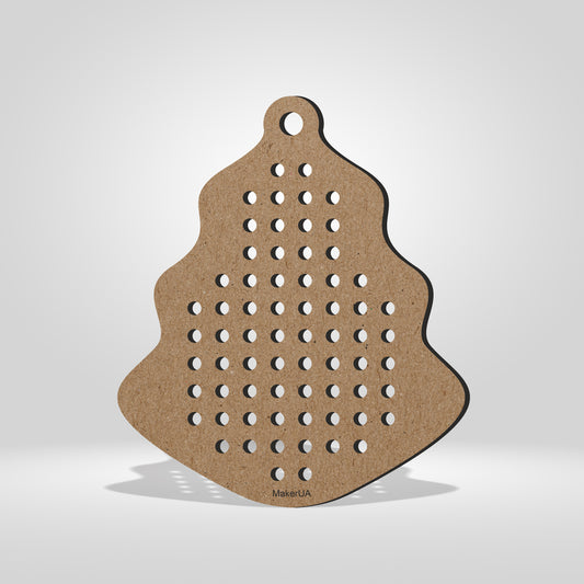 Wooden Cross Stitch Blank Base Embroidery Christmas Ornaments 3