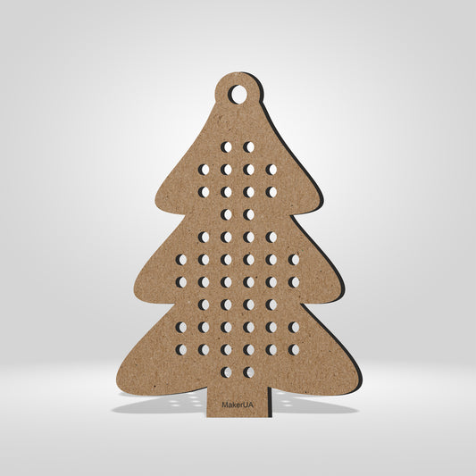 Wooden Cross Stitch Blank Base Embroidery Christmas Ornaments 8