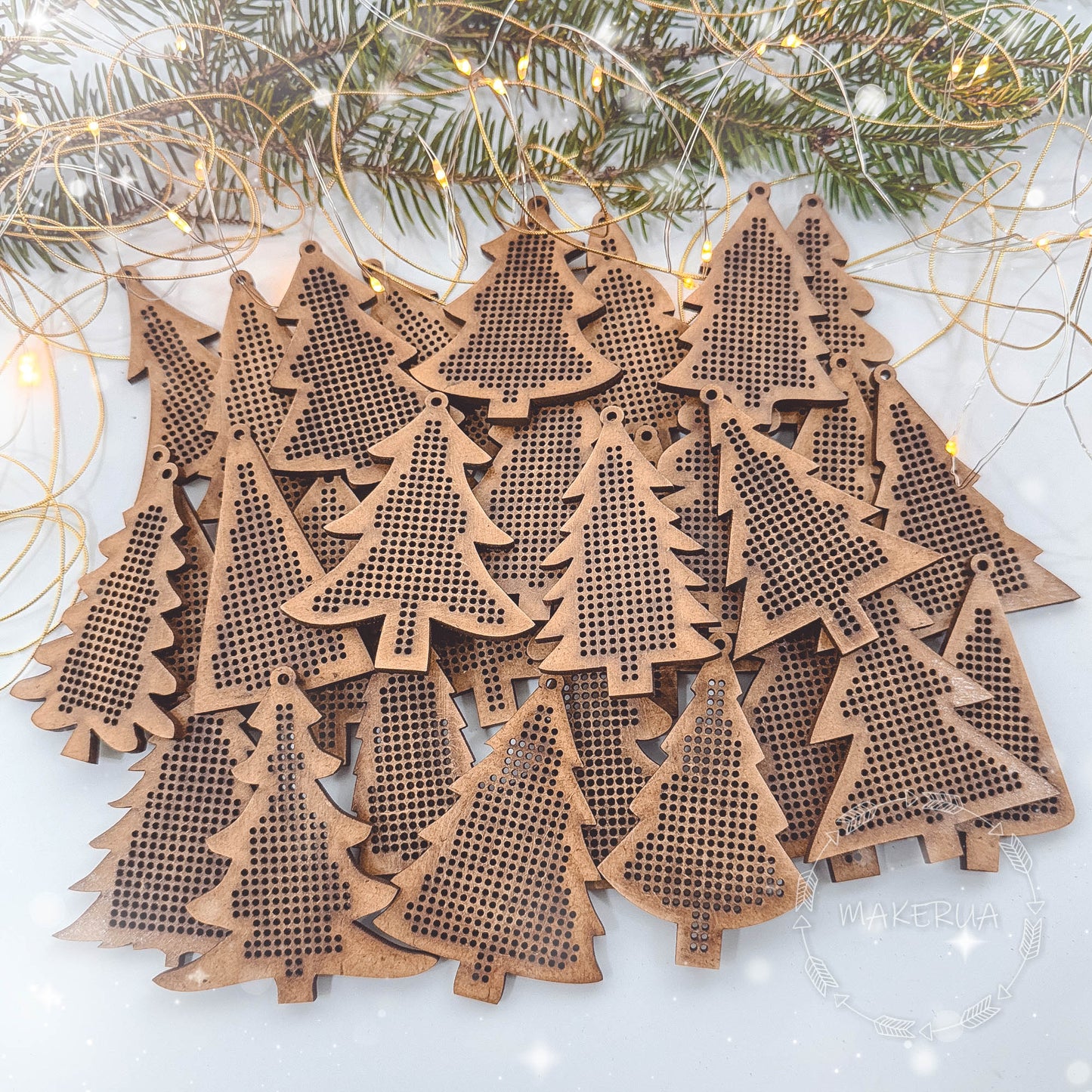 Wooden Cross Stitch Blank Base Embroidery Christmas Ornaments etsy