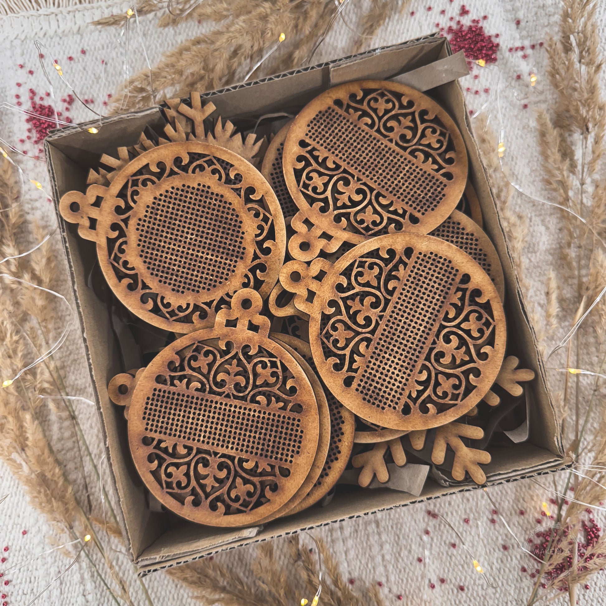 Wooden Cross Stitch Blank Base Embroidery Christmas Ornaments etsy top 5