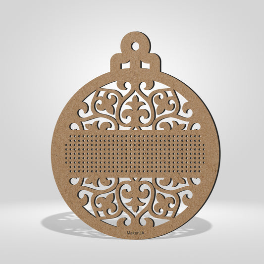 Wooden Cross Stitch Blank Base Embroidery Christmas Ornaments name