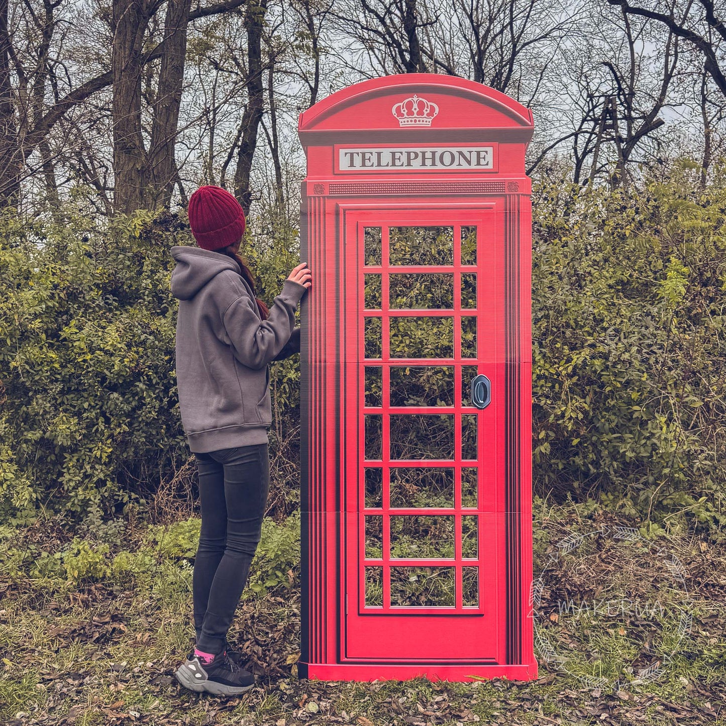 English London British Telephone Booth Phone Box Red Cutouts Birthday Wedding Party Props Photo Decorations UK Life Size Top Christmas Decor