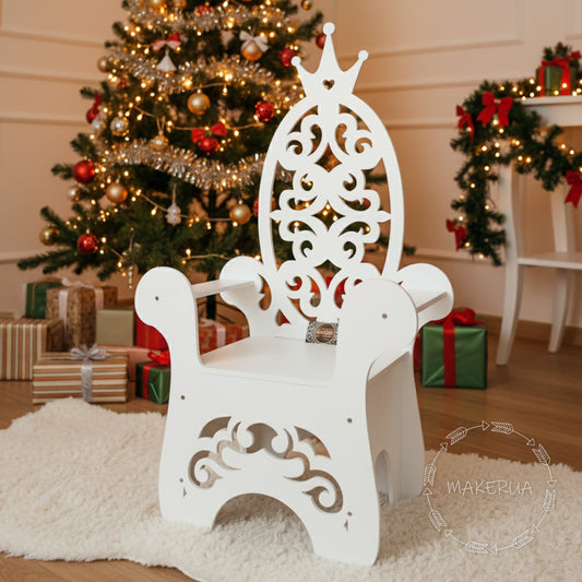 Chair for birthday party decorations photo props royal throne king kingdom christmas gift boy girl decor C05
