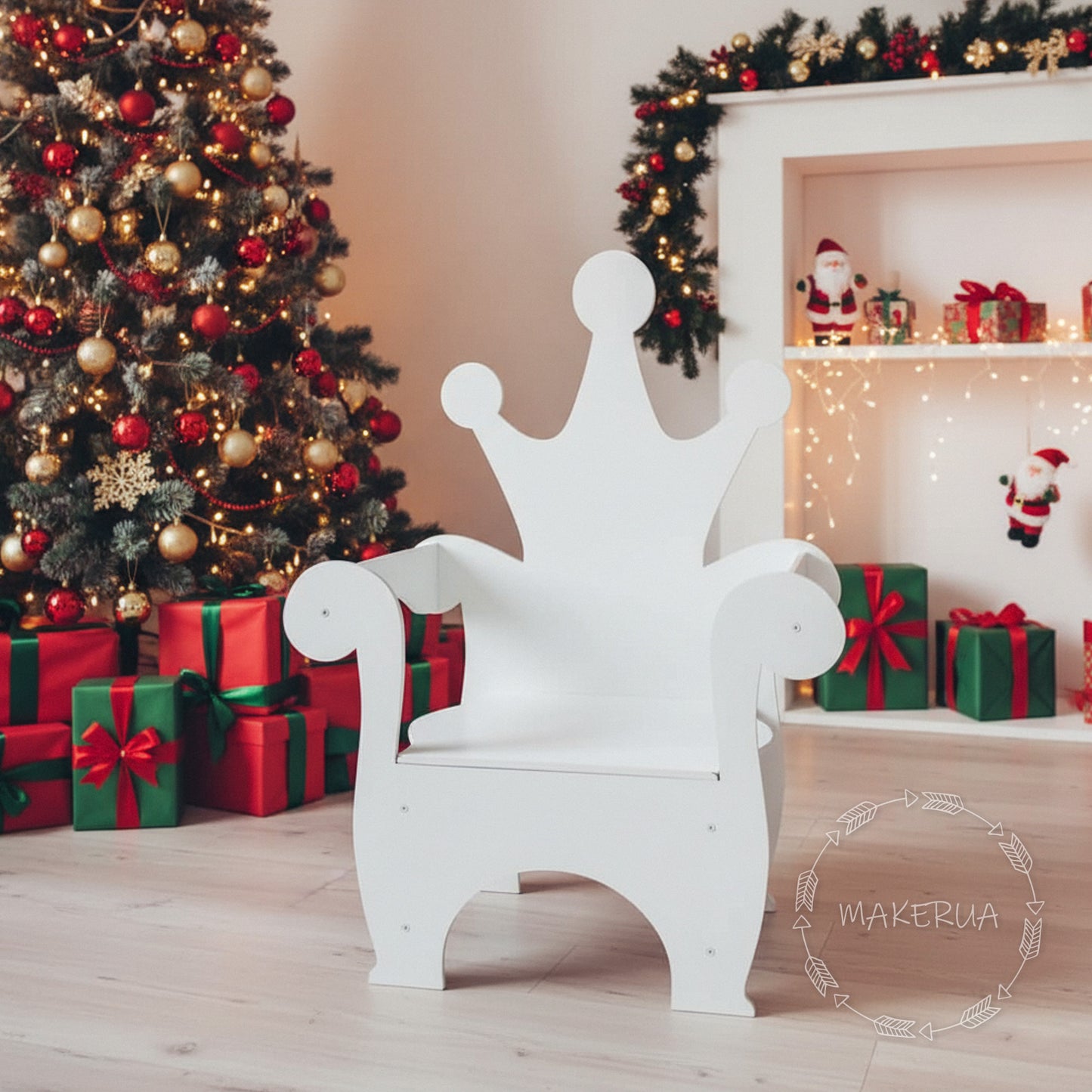 Chair for birthday party decorations photo props royal throne king kingdom christmas gift boy girl decor C01 - MakerUA