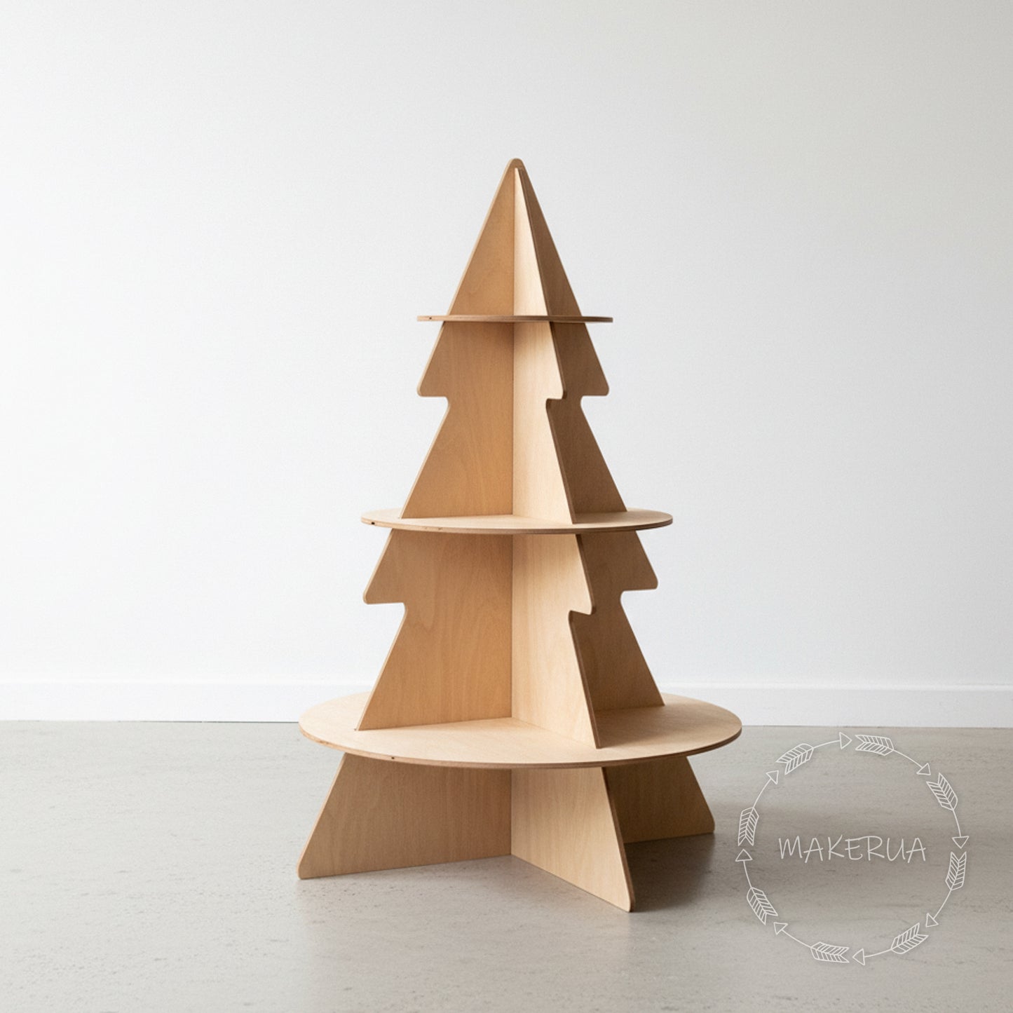 Christmas Tree Stand 1.8m (6ft) wooden candy bar cake cart table display rack retail market decor